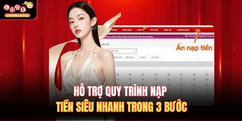 Lode88 | Link Nhà Cái Lode88 Online - Tỷ Lệ Đánh 1 Ăn 102 8 Hỗ trợ quy trình nạp tiền siêu nhanh trong 3 bước